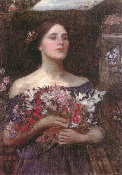 John William Waterhouse Gather Ye Rosebuds or Ophelia China oil painting art